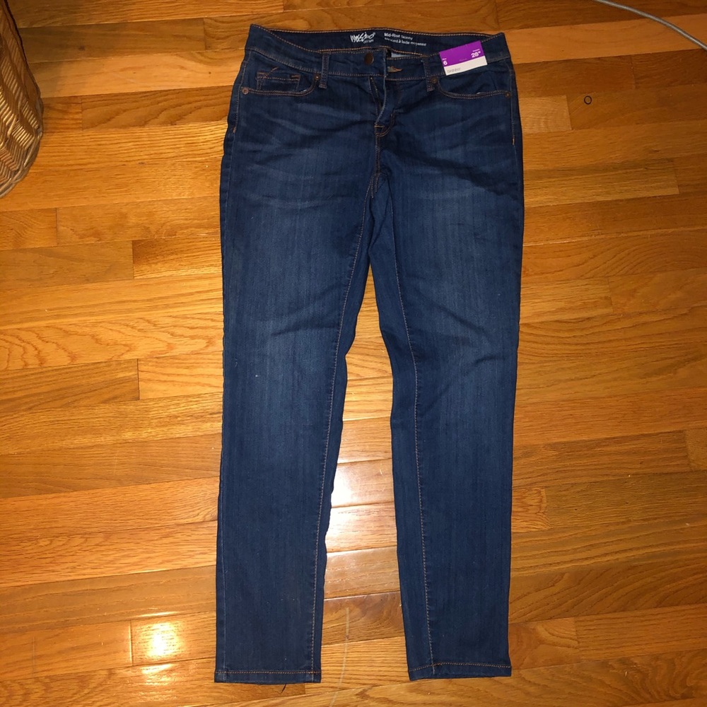Mossimo Denim Mid-Rise Skinny Jeans